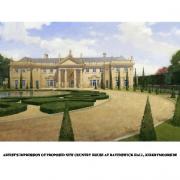 An artist's impression of the proposed new country house on the site of the derelict Ravenswick Hall near Kirkbymoorside