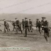 ASSAULT: At home in England, the Durham Pals were trained in the skills and tactics they expected to need on the battlefields of France. Photo reproduced by permission of Durham County Record Office and the Trustees of the former DLI