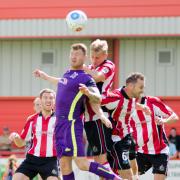 Kevin Burgess in action against Altrincham