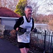 One of our runners coming into the finish of the racer at Saltwell