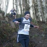 One of our runners braving a very steep descent last week!