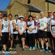 Some of runners before the race at Hartlepool last Sunday