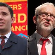 NOT STANDING: Tom Blenkinsop MP who has decided to not stand in June's General Election. Right, Labour leader Jeremy Corbyn