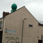 GRAFFITI: Thornaby Mosque Picture: Stephen Downey