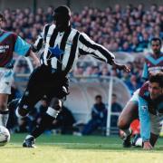 Andrew Cole in action for Newcastle United