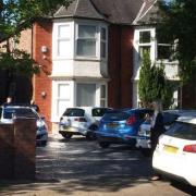 MURDER: Police pictured at the house where Jessica Patel was found dead on Monday. PIC: Joanna Morris