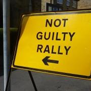 Not guilty sign