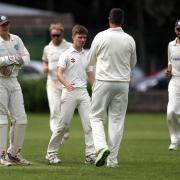 Matthew Adamson of Hartlepool celebrates with team mates after successfully appealing as Paul Allen of Thornaby is caught by wicket keeper James Piper during the NYSD Premier Division match last weekend