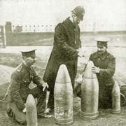 Inspection of dud shells, Hartlepool