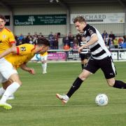 Action from Darlington v Bradford Park Avenue on Saturday. Picture Paul Norris