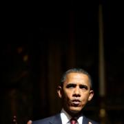 ELECTION: Former US President Barack Obama at Westminster Abbey, in central London