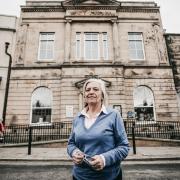 NEW CHAIR: Shelagh Avery outside the Witham Hall, which stands prominently on Barnard Castle's main street