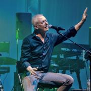 Danny Bowes of Thunder on stage at The Sage