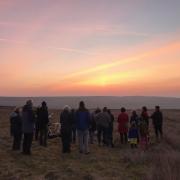 Glorious: The Easter dawn service on Middlehope Moor