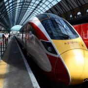 NEW: One of LNER’s new Azuma trains departs platform eight at King’s Cross station in London Picture: KIRSTY O’CONNOR/PA WIRE