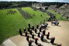 Soldiers from 1 CS BN REME on parade at Richmond Castle to mark their 6 month tour in Afghanistan