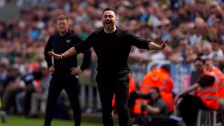Brighton boss Roberto De Zerbi during his side's recent draw at Newcastle