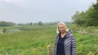 Anne Gladwin, project manager of Links with Nature,  at one of the sites - Elemore Country Park
