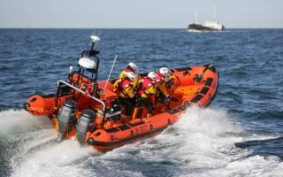 Sunderland RNLI Lifeboat “Wolseley” at Sea