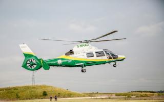 Air ambulance lands in Darlington village after incident at private property