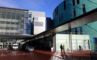 A general picture of the exterior of the RVI - Royal Victoria Infirmary, Newcastle