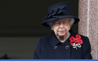 Queen Elizabeth II pictured during a previous National Service of Remembrance at the Cenotaph, in Whitehall, London.