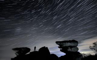 Photo from PA. The Leonid meteor shower will fly over the UK this week.