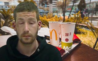 Drug addict Cory Davison used a stolen bank card to buy a McDonald’s after creeping into a house and grabbing a pensioner’s wallet before spending £18 on food. Picture: THE NORTHERN ECHO