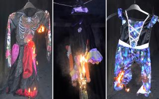 Fire chiefs have issued a warning to parents over Halloween costumes which can go up in flames in a matter of seconds around naked flames.