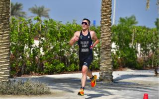 A North East school teacher and paratriathlon winner secured his Team GB spot at the World Championships in Abu Dhabi Credit: DAME ALLAN'S SCHOOLS