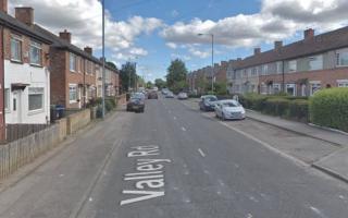 A man has been hospitalised and arrested on suspicion of drink driving after crashing into two parked cars on a North East street Credit: GOOGLE