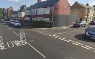 Emergency services were called to the scene this morning after crash left a woman with injuries as the other driver fled the scene Credit: GOOGLE