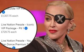 Tickets for Madonna's 2023 UK Tour date reach £1,300, seeing furious fans.