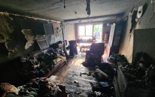 This housefire, started by an electric bike on charge, left the victim 'lucky to be alive'.