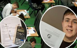 Echo reporter Daniel Hordon, inset, tried sitting a GCSE Maths exam as 16-year-olds across the country take their end of Year 11 tests this week.