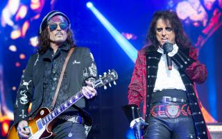 Johnny Depp and Alice Cooper at Scarborough Open Air Theatre