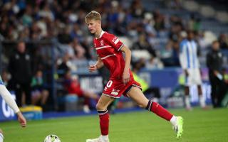 Fin Cartwright made his senior Middlesbrough debut at Huddersfield