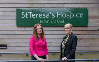 Nicola Myers, left, the new chief executive of St Teresa's Hospice in Darlington, with hospice chair Carol Charlton