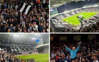 Newcastle United fans could be seen marching through the streets on their way St James' Park ahead of their UEFA Champions League tie with former finalists with Paris Saint-Germain on Wednesday (October 4).