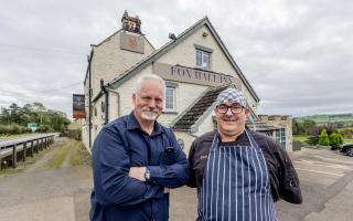 The Fox Hall Inn on the A66. Landlord Chris Daley and Chef Scott Fisher.