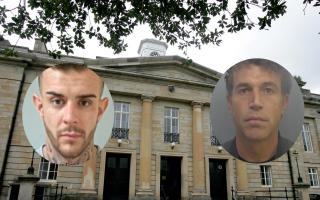 Crime proceeds hearing at Durham Crown Court in the cases of convicted drug dealers Christopher Chambers, left, and Bradley Sinclair