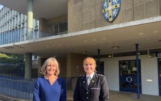 Durham and Darlington Police and Crime Commissioner Joy Allen (left) and Rachel Bacon