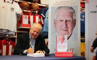 Former Sunderland chairman Sir Bob Murray at a book signing session