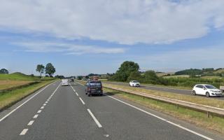 The A19 near Thimbleby, North Yorkshire.