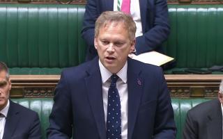 Defence Secretary Grant Shapps speaks in the House of Commons (House of Commons/UK Parliament/PA)
