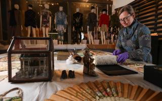 A behind the scenes open day is to take place this weekend at the Bowes Museum in Barnard Castle. Preparing objects for the open day is curator of fashion and textiles, Rachel Whitworth.