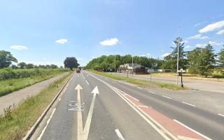 The stretch of the A64 where Shirley Hunt and two of her children died