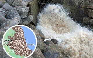 The data published by the Environment Agency (EA) reveal there were 46,492 sewage spills from monitored storm overflows in the Northumbrian Water area in 2023