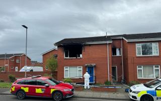 Police attended a fire at a property on Queens Avenue in Thornaby, shortly before 6pm