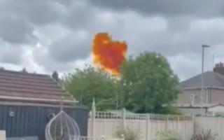 LIVE: Reports of 'chemical explosion' as orange smoke seen on North East street